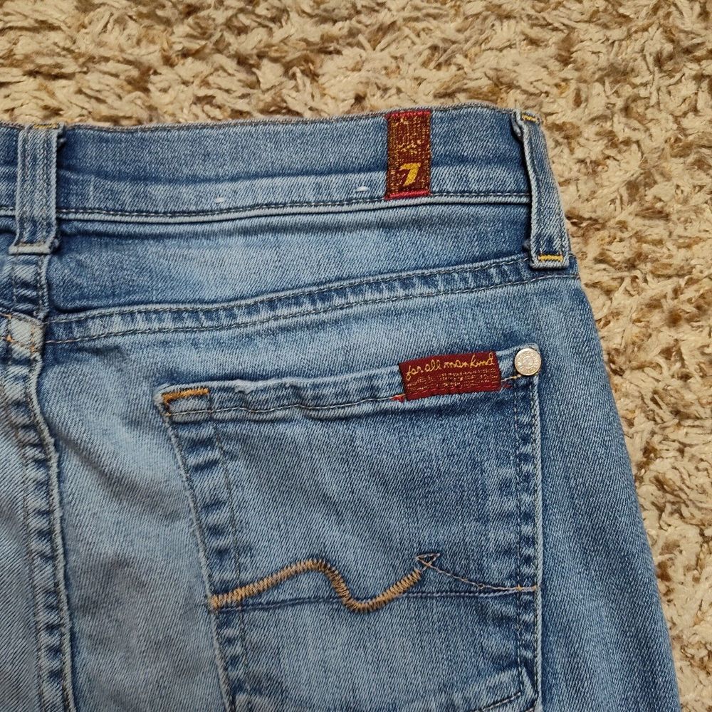 7 For All Mankind Josefina Skinny Boyfriend Women Sz 24 Stretch Jeans - Picture 12 of 12